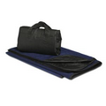 Navy Blue Fleece Explorer Picnic Blanket